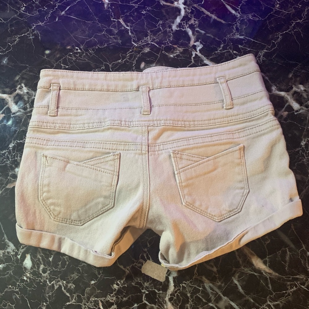 High Rise Tan Shorts! - Picture 2 of 3